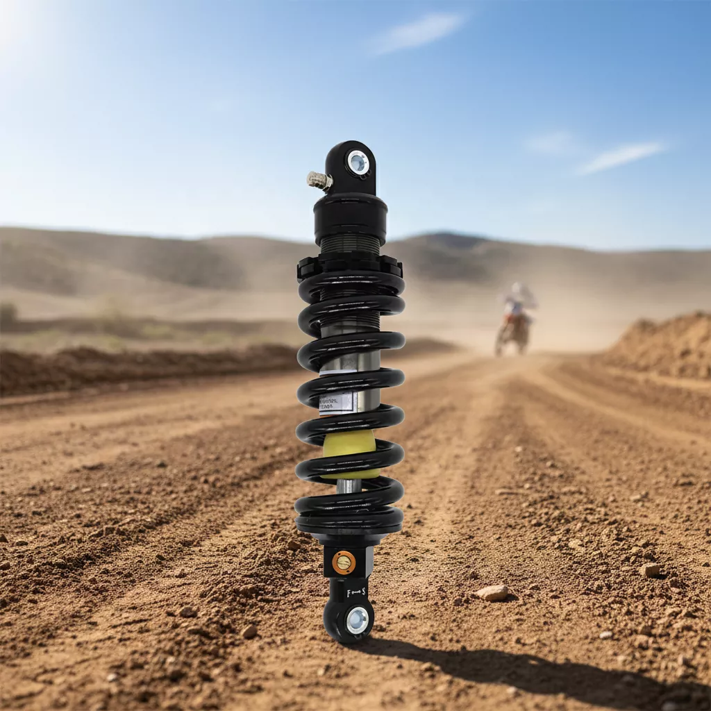 Rebound verstelbare motorfietsschokdemper